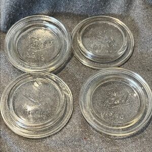 Vintage Ball No. 10 Caps-Set of 4